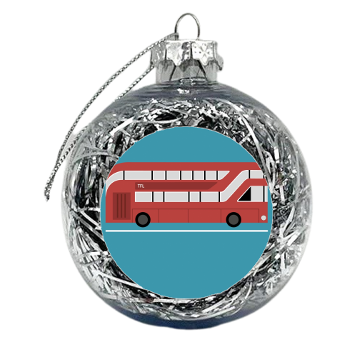 London Bus - xmas bauble by sam keeley