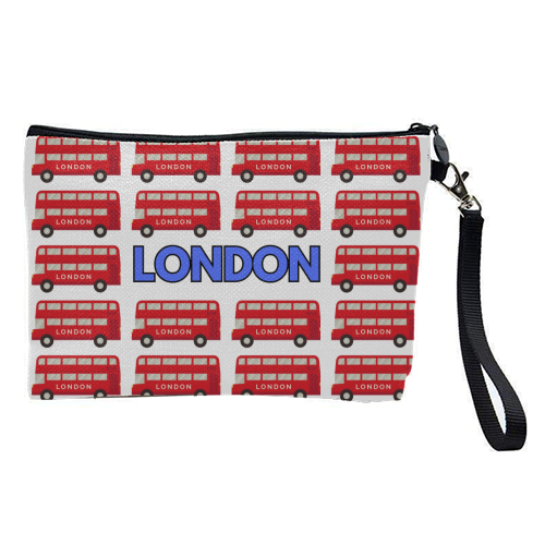 London Buses - pretty makeup bag by Lilly Rose