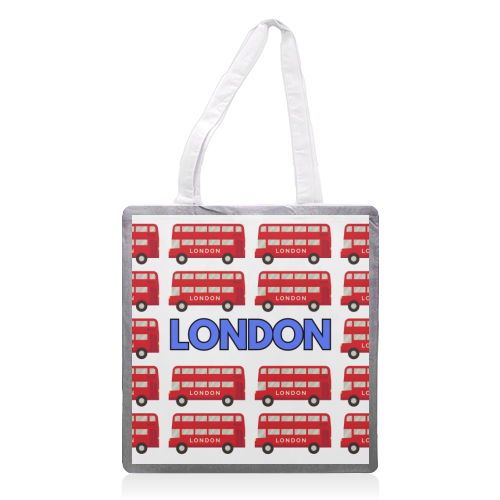 London Buses - printed canvas tote bag by Lilly Rose