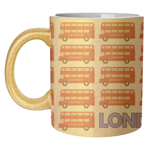 London Buses - unique mug by Lilly Rose