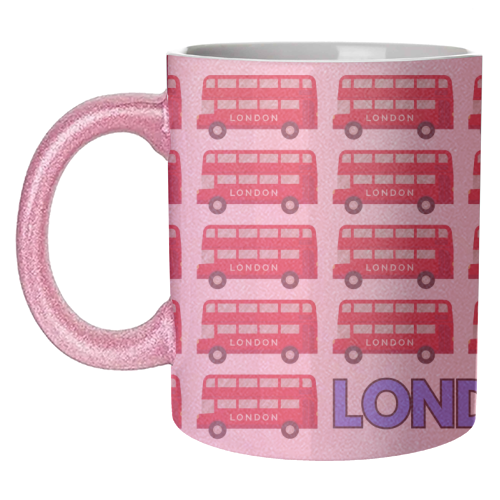 London Buses - unique mug by Lilly Rose