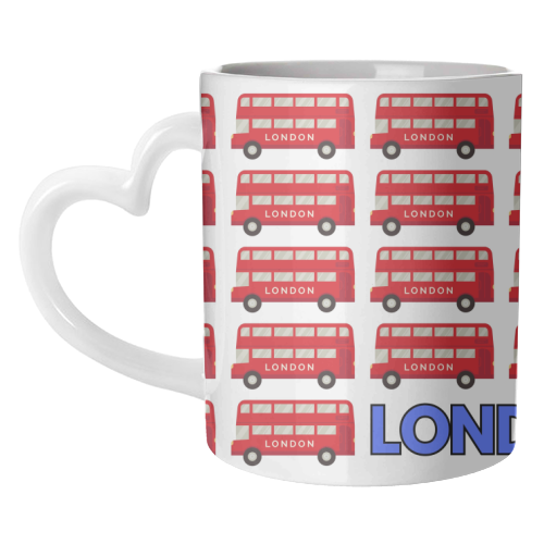 London Buses - unique mug by Lilly Rose