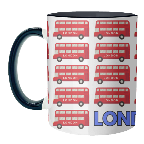 London Buses - unique mug by Lilly Rose