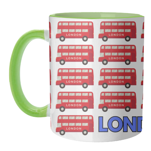 London Buses - unique mug by Lilly Rose