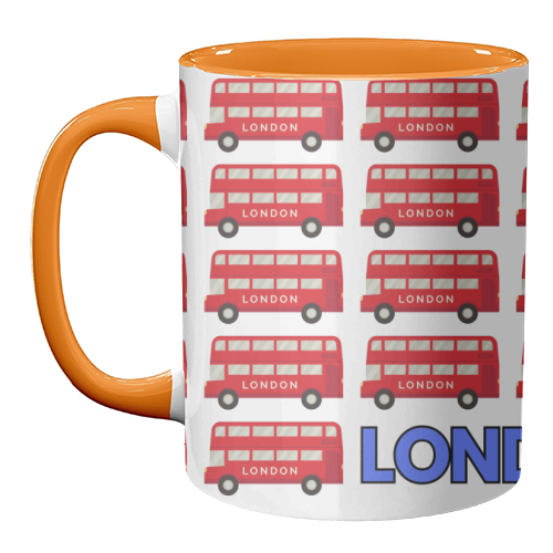 London Buses - unique mug by Lilly Rose