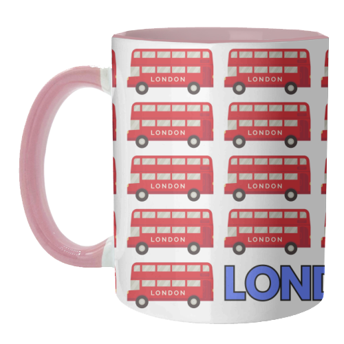 London Buses - unique mug by Lilly Rose