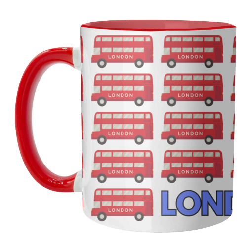 London Buses - unique mug by Lilly Rose