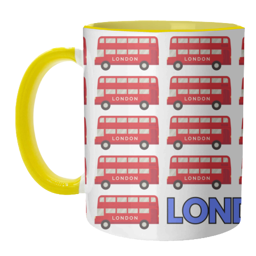 London Buses - unique mug by Lilly Rose