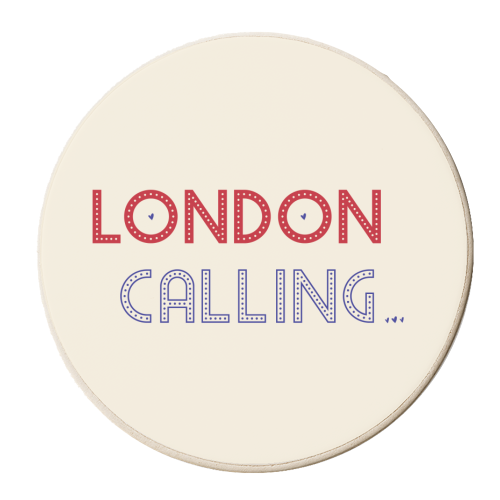London Calling - personalised beer coaster by The Yellow Box