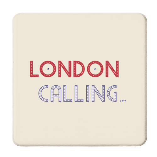 London Calling - personalised beer coaster by The Yellow Box