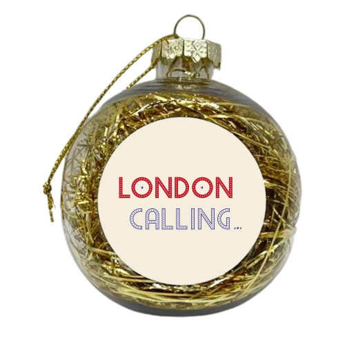 London Calling - xmas bauble by The Yellow Box