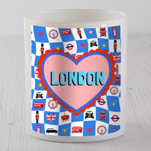 London Check - scented candle by Lilly Rose