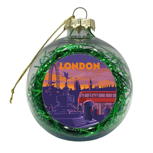 London - xmas bauble by Stephen Millership