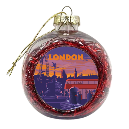 London - xmas bauble by Stephen Millership