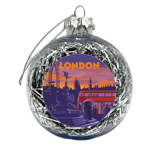 London - xmas bauble by Stephen Millership