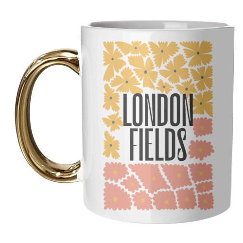 London Fields, Travel Poster - unique mug by Move Studio