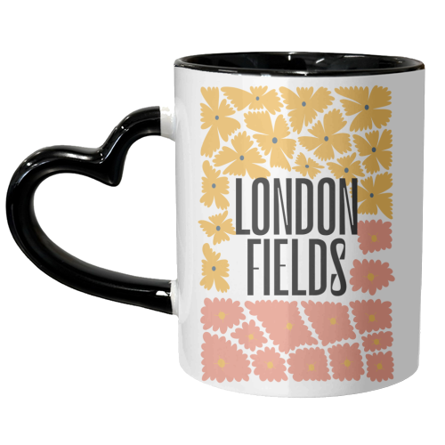 London Fields, Travel Poster - unique mug by Move Studio