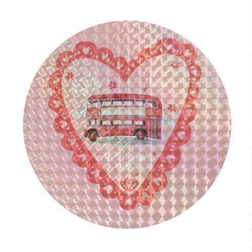 London Love - Circle Sticker by The Yellow Box