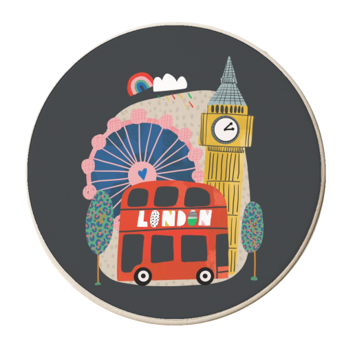 London Love - personalised beer coaster by Nichola Cowdery