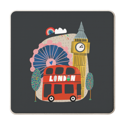 London Love - personalised beer coaster by Nichola Cowdery