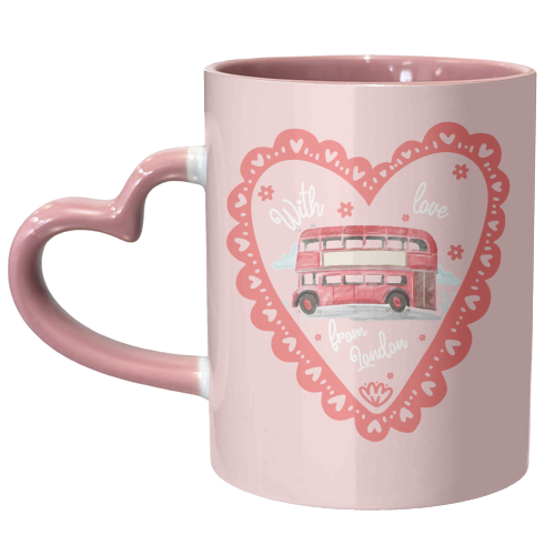 London Love - unique mug by The Yellow Box