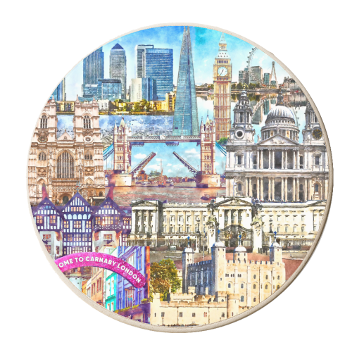 LONDON MASH UP - personalised beer coaster by AP