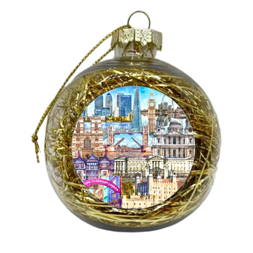 LONDON MASH UP - xmas bauble by AP
