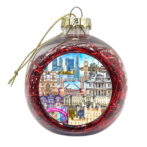 LONDON MASH UP - xmas bauble by AP