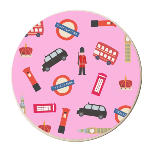 London Pattern - personalised beer coaster by Lilly Rose