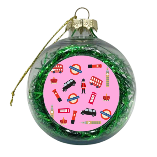 London Pattern - xmas bauble by Lilly Rose