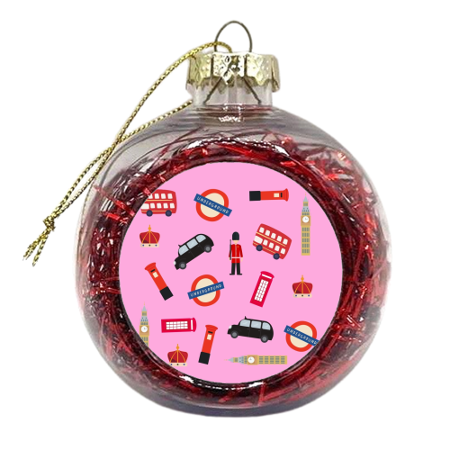London Pattern - xmas bauble by Lilly Rose