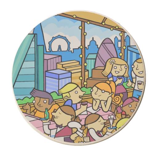 London - personalised beer coaster by Darren Baxter