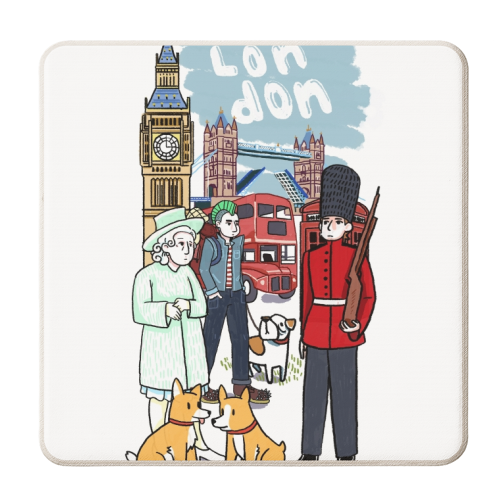 London - personalised beer coaster by Frankie Long