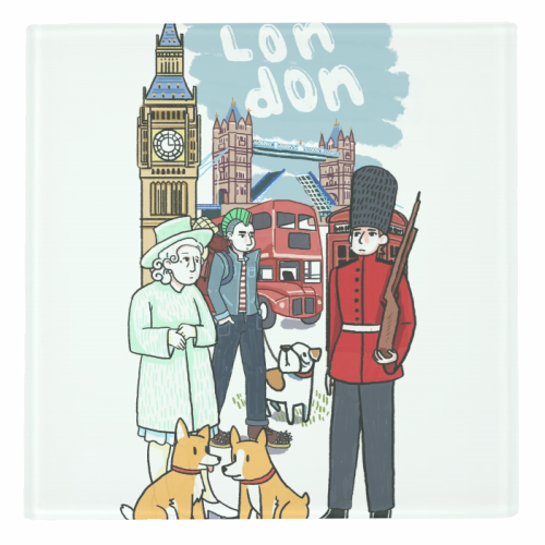 London - personalised beer coaster by Frankie Long