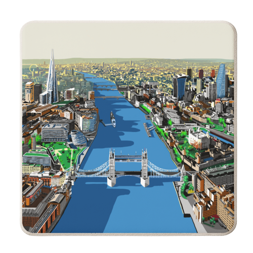 London - personalised beer coaster by Richard O'Neill