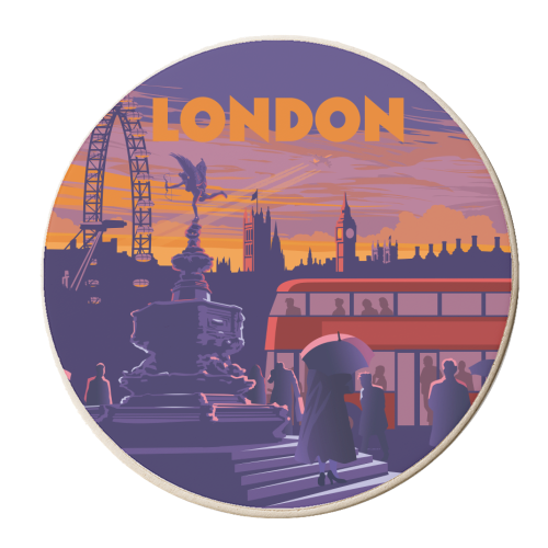 London - personalised beer coaster by Stephen Millership