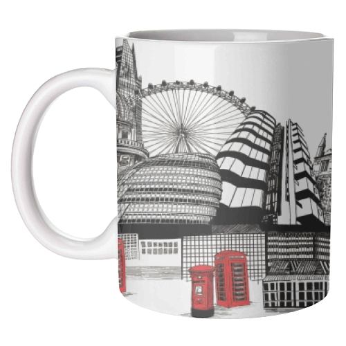 London Skyline - unique mug by Katie Clement