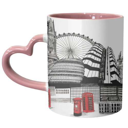 London Skyline - unique mug by Katie Clement
