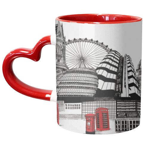 London Skyline - unique mug by Katie Clement