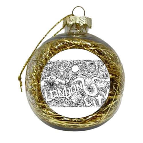 London Slang Map - xmas bauble by Vas