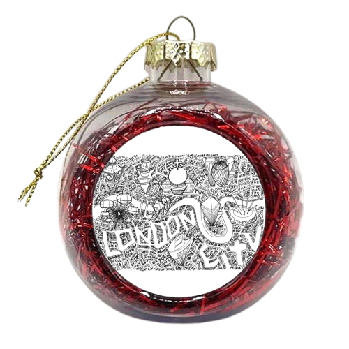 London Slang Map - xmas bauble by Vas