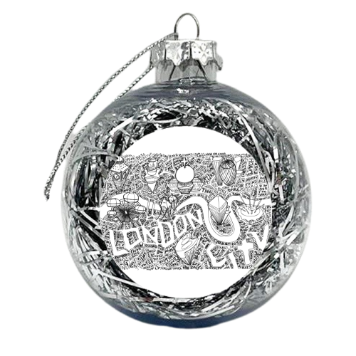 London Slang Map - xmas bauble by Vas