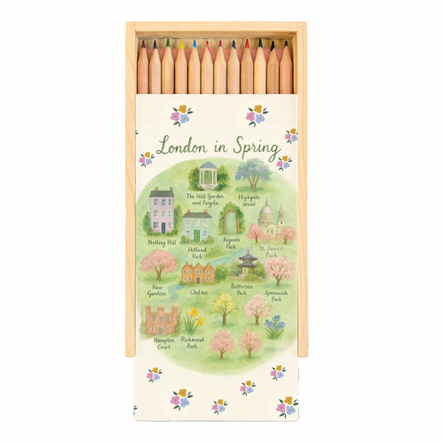 London Spring - Coloured Pencils with Box by The Yellow Box