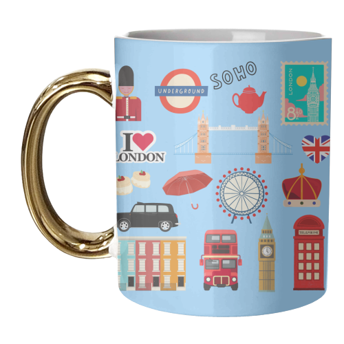 London Town - unique mug by Lilly Rose