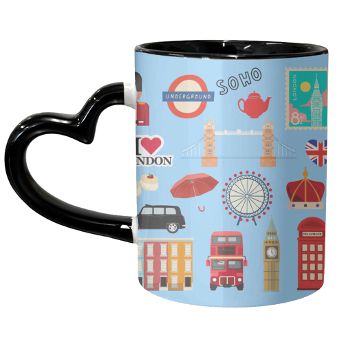 London Town - unique mug by Lilly Rose