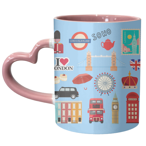 London Town - unique mug by Lilly Rose