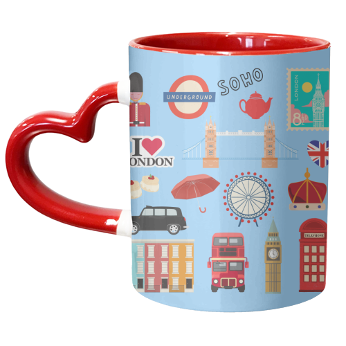 London Town - unique mug by Lilly Rose