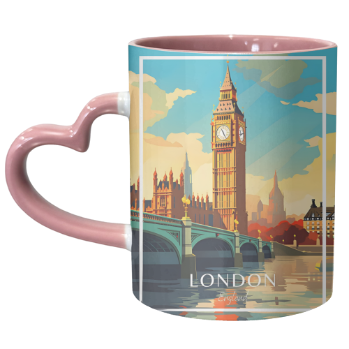 London Travel England - unique mug by Kun Pact