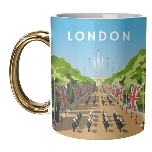 London (Trooping the Colour) - unique mug by Richard O'Neill
