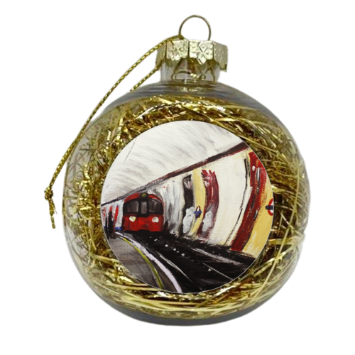 London Underground Wood Green Part 2 - xmas bauble by James Jefferson Peart